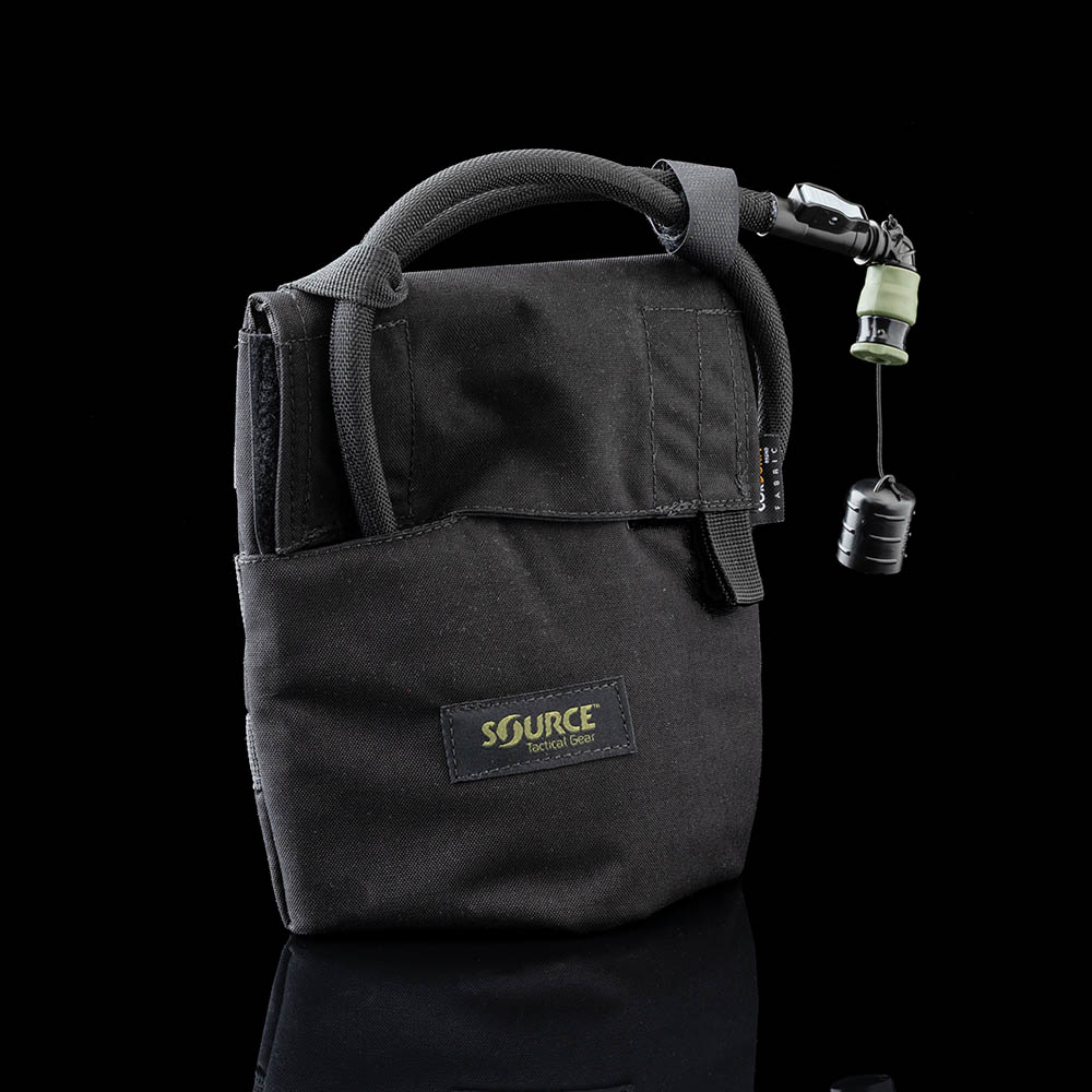 Source Kangaroo 1L Collapsible Canteen with Pouch, black