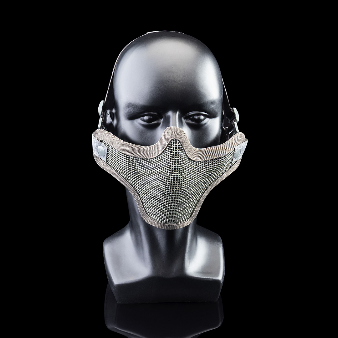 Invader Gear Steel Half Face Mask, grau