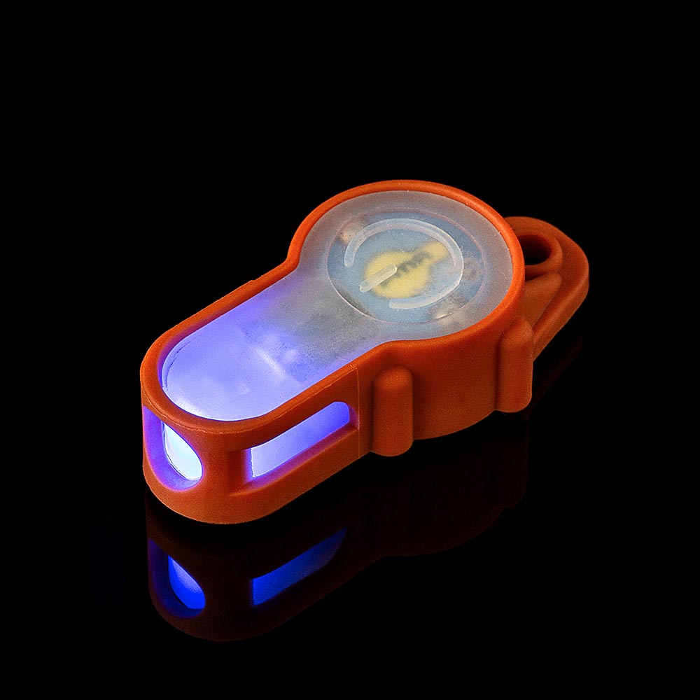 FMA S-Lite orange mit Klett, LED blau