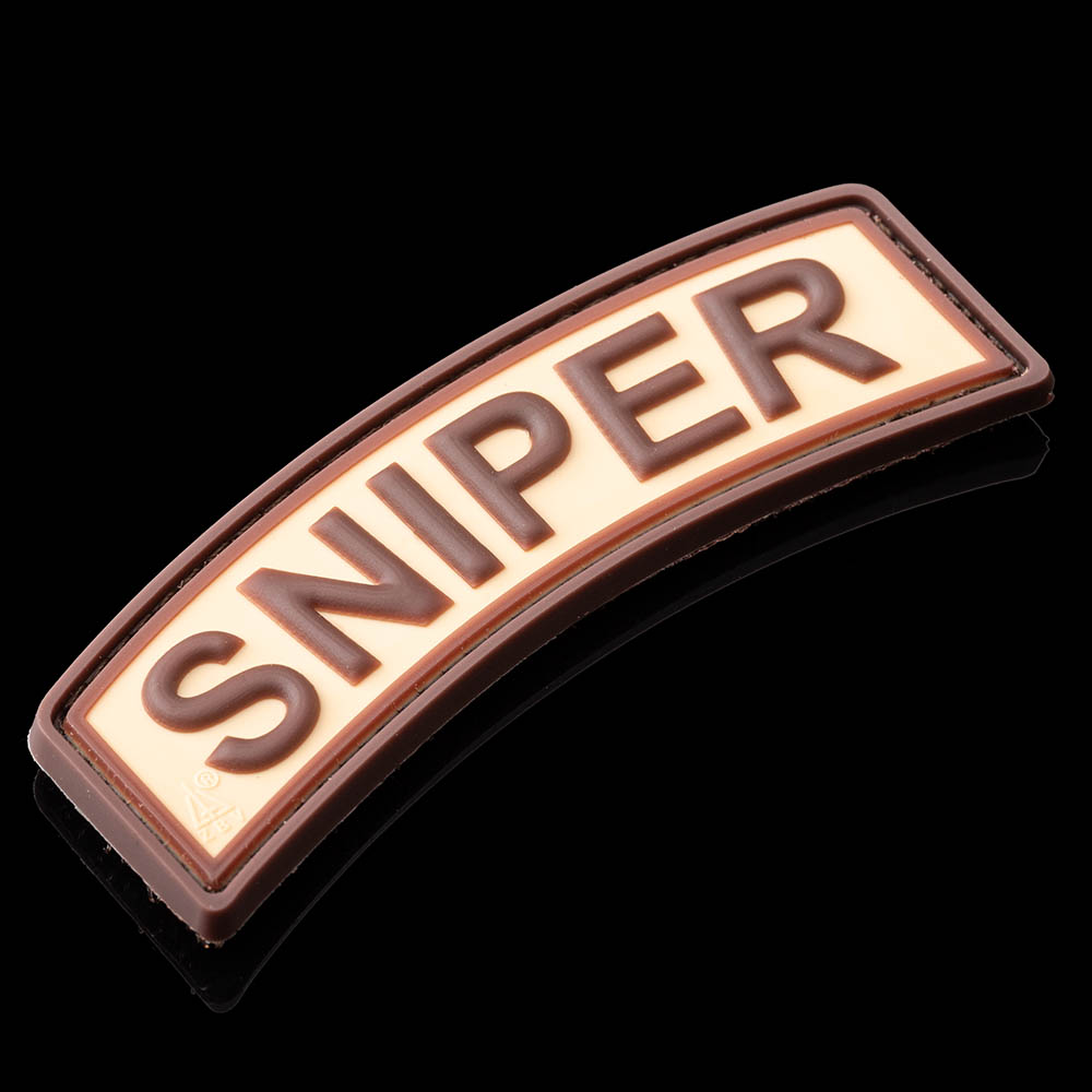 SNIPER Tab Rubber Patch, desert