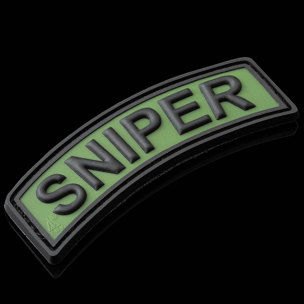 SNIPER Tab Rubber Patch, grün