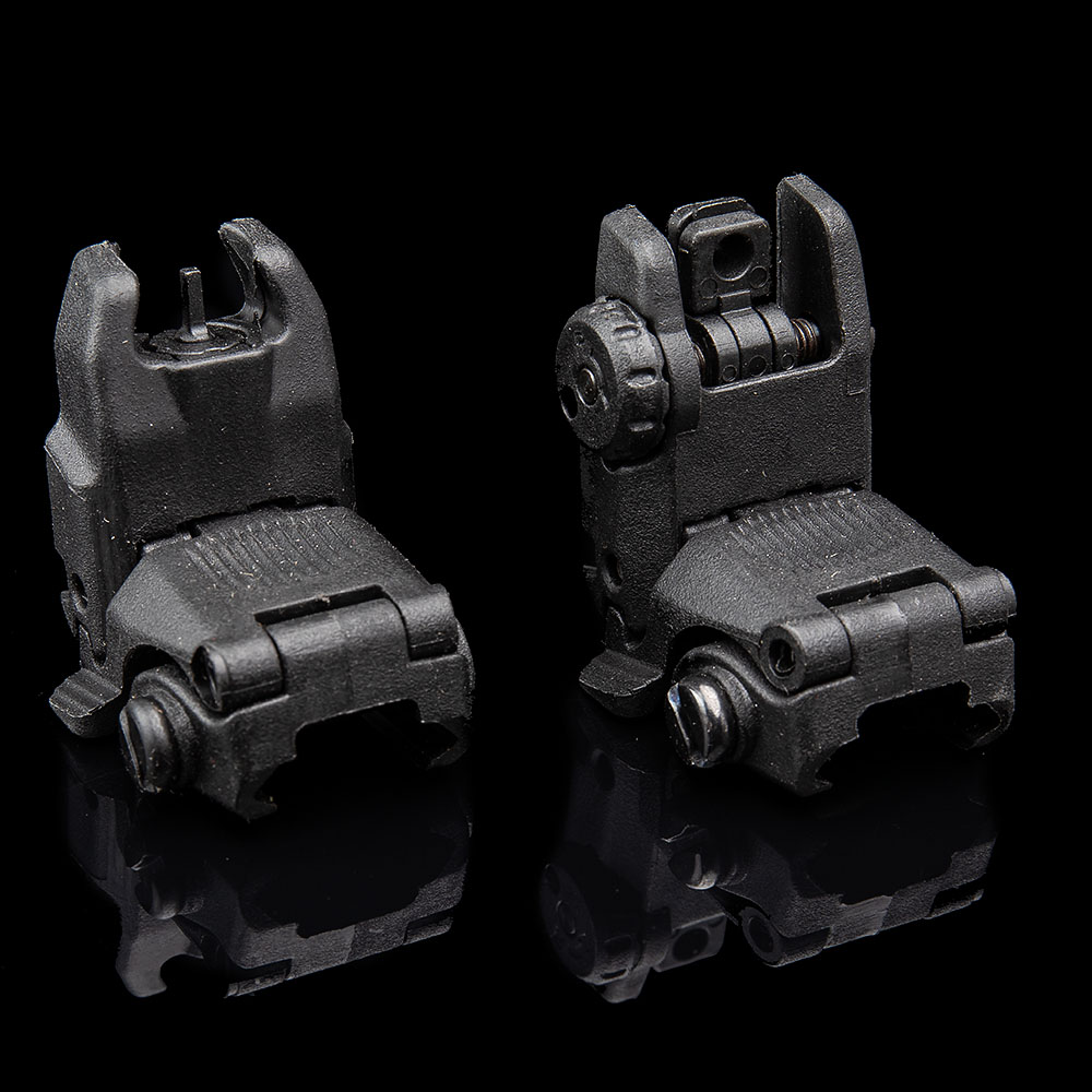 FMA Magpul style Flip Top Sights, schwarz