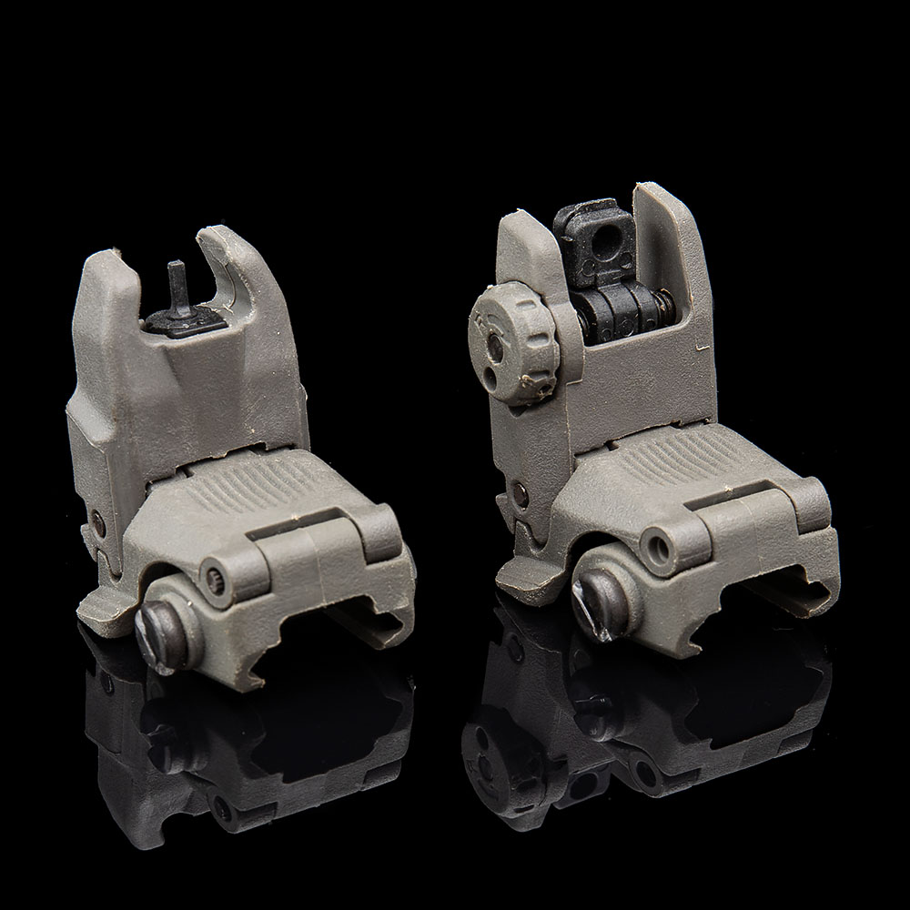 FMA Magpul style Flip Top Sights, foliage green