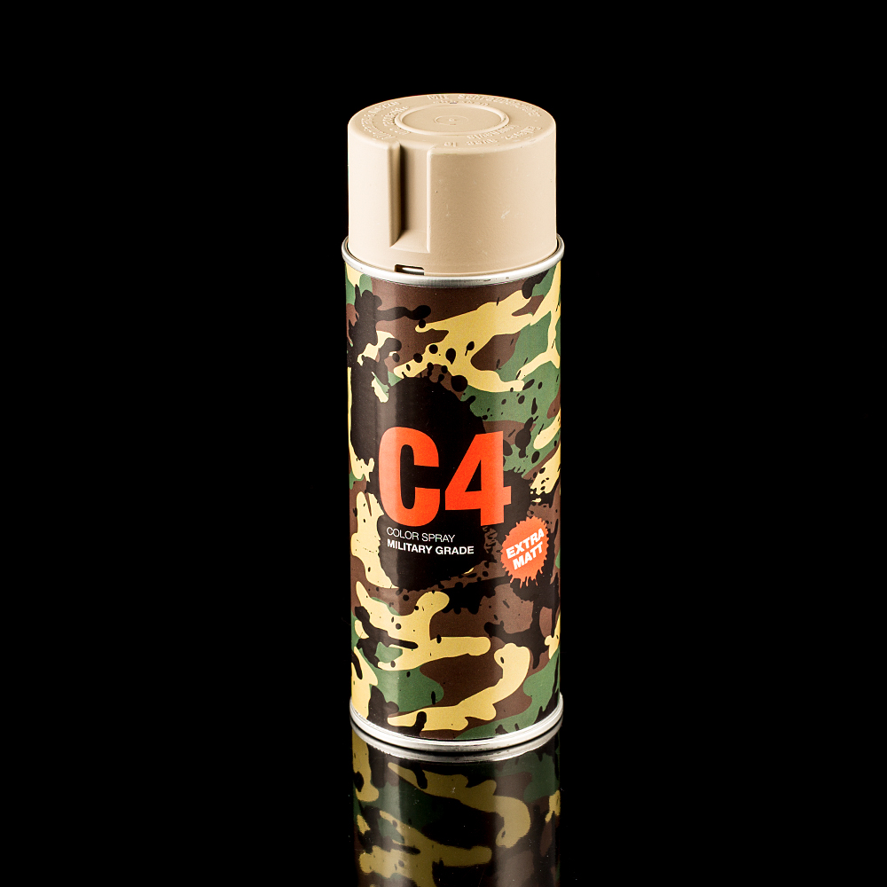 C4 Mil Grade Color Spray RAL 1019, graubeige