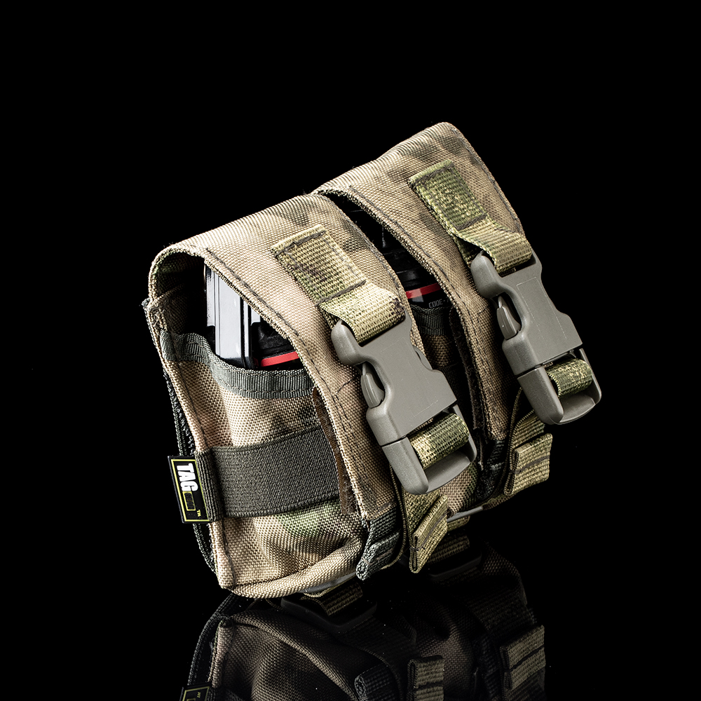 Taginn Double Hand Granade Pouch, camo