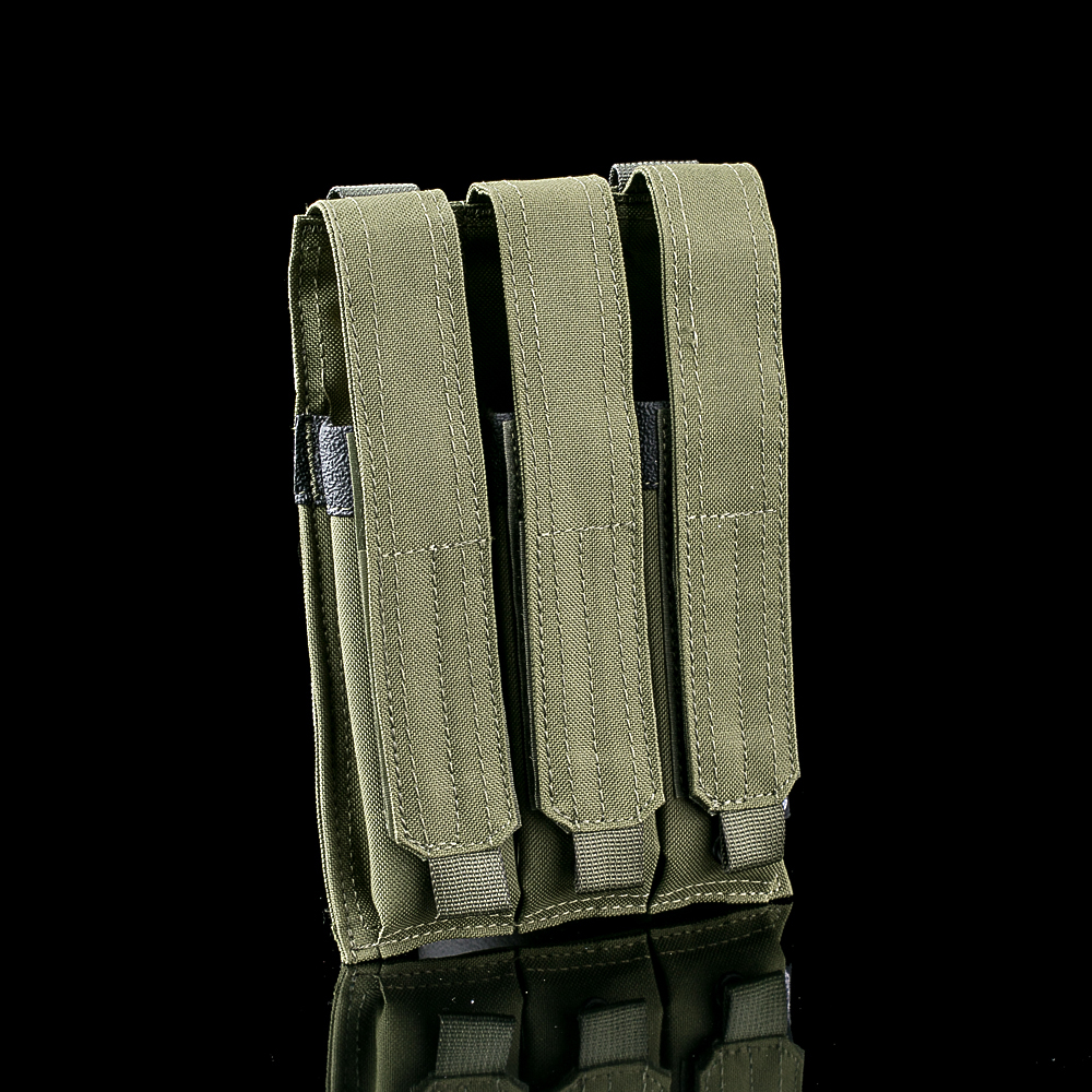 Invader Gear MP5 Triple Mag Pouch, oliv