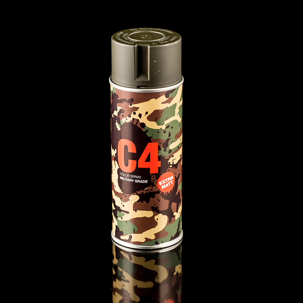 C4 Mil Grade Color Spray RAL 6008, OD green