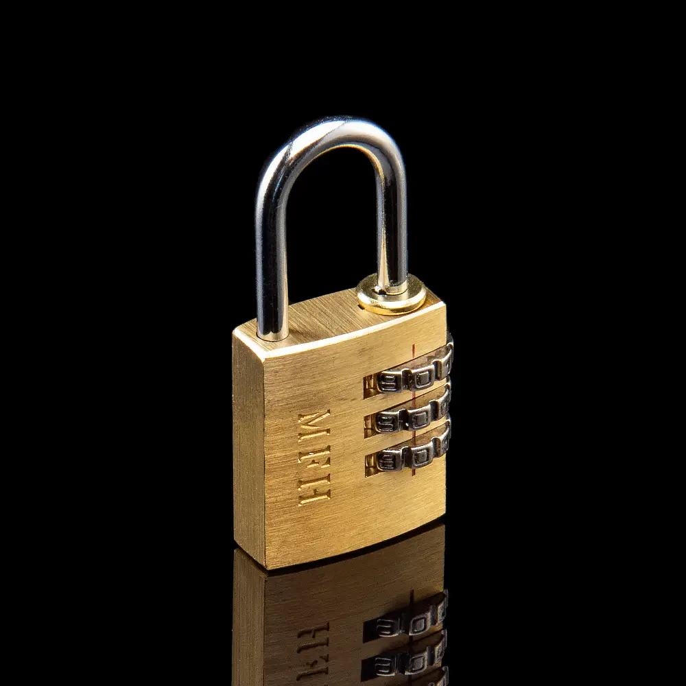 MFH metal padlock with combination lock, 5.5 x 2.5 cm