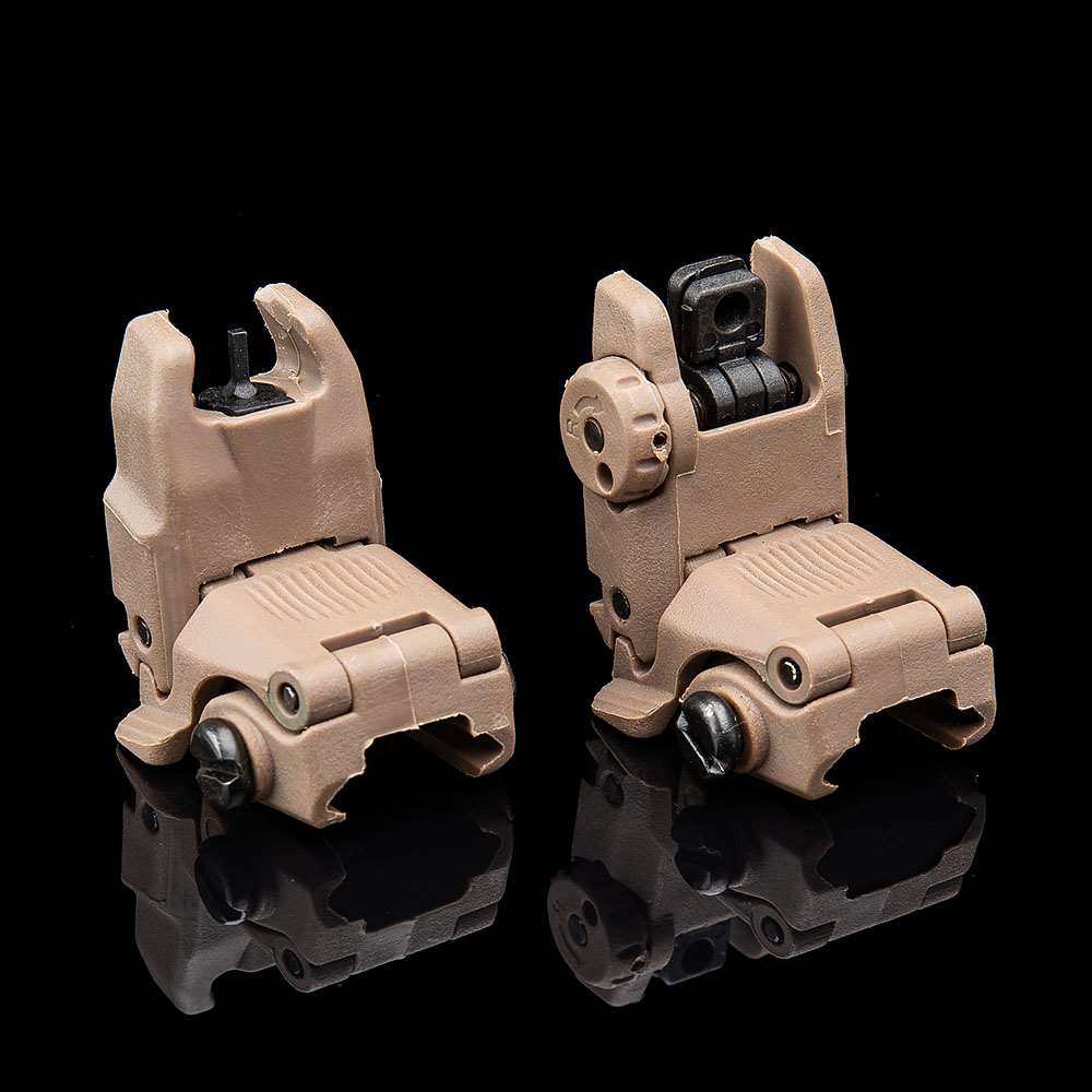 FMA Magpul style Flip Top Sights, dark earth