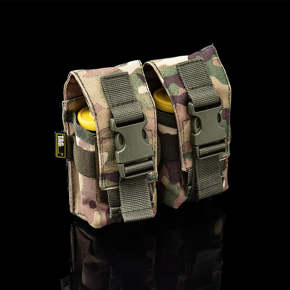 Taginn Double Hand Granade Pouch, multicam