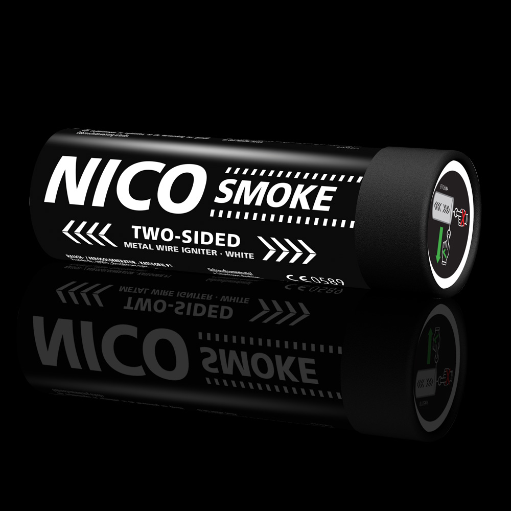 Nico Smoke, two-sided, 50 s, white